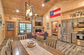 Coosawattee River Resort Cabin with Private Hot Tub!
